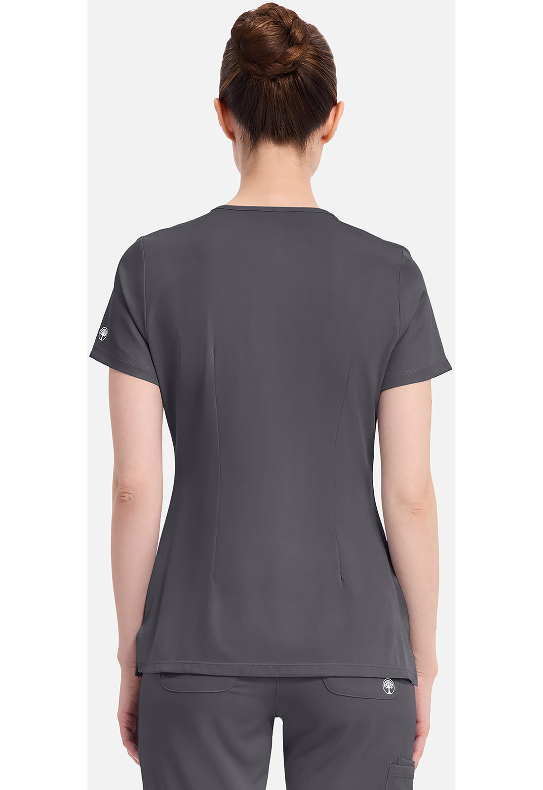 Monica Top dames met V-hals en moderne pasvorm met stretchmateriaal