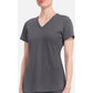 Monica Top dames met V-hals en moderne pasvorm met stretchmateriaal