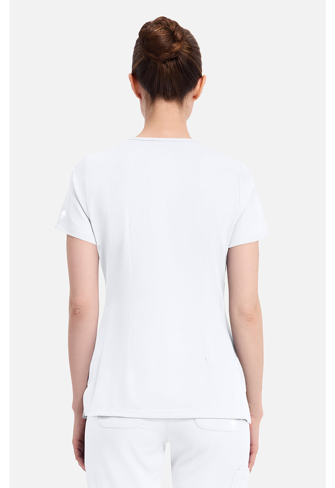 Monica Top dames met V-hals en moderne pasvorm met stretchmateriaal