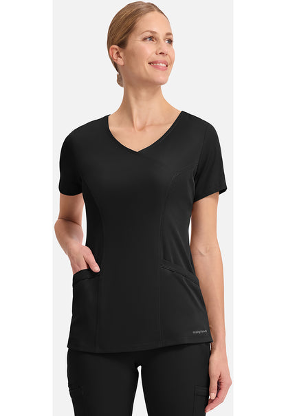 Madison top dames met overslaglook en moderne pasvorm