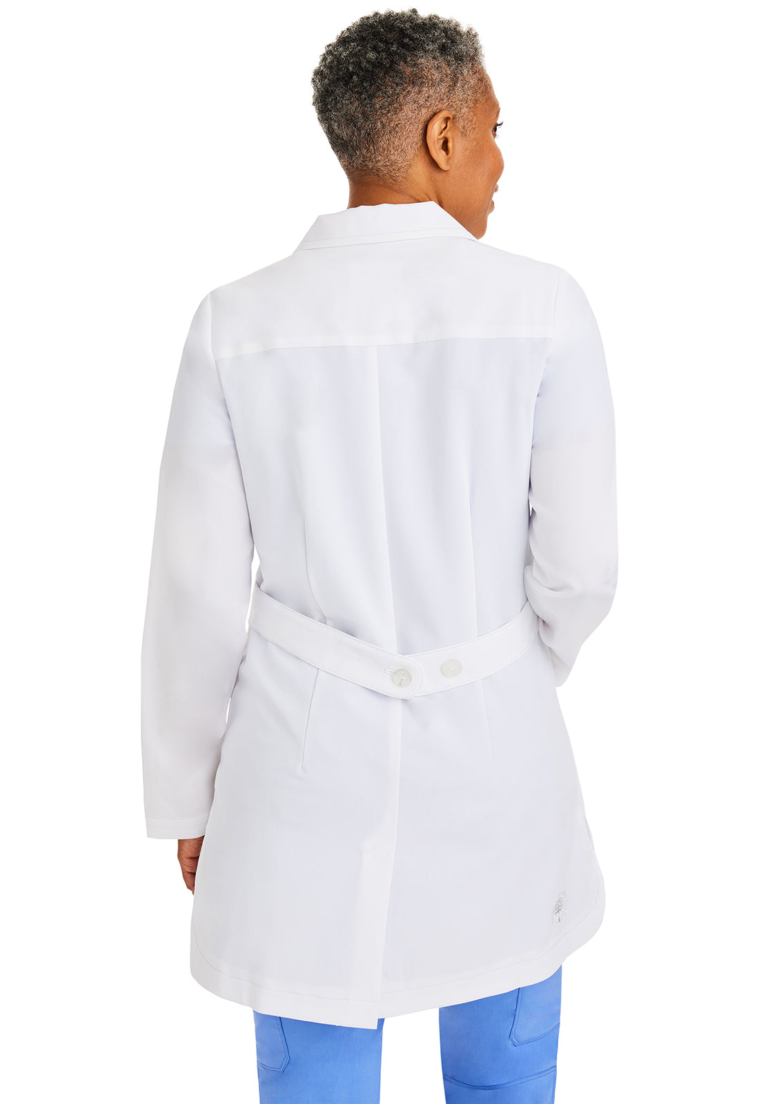 Fiona laboratoriumjas dames wit met moderne pasvorm en 4-way stretch