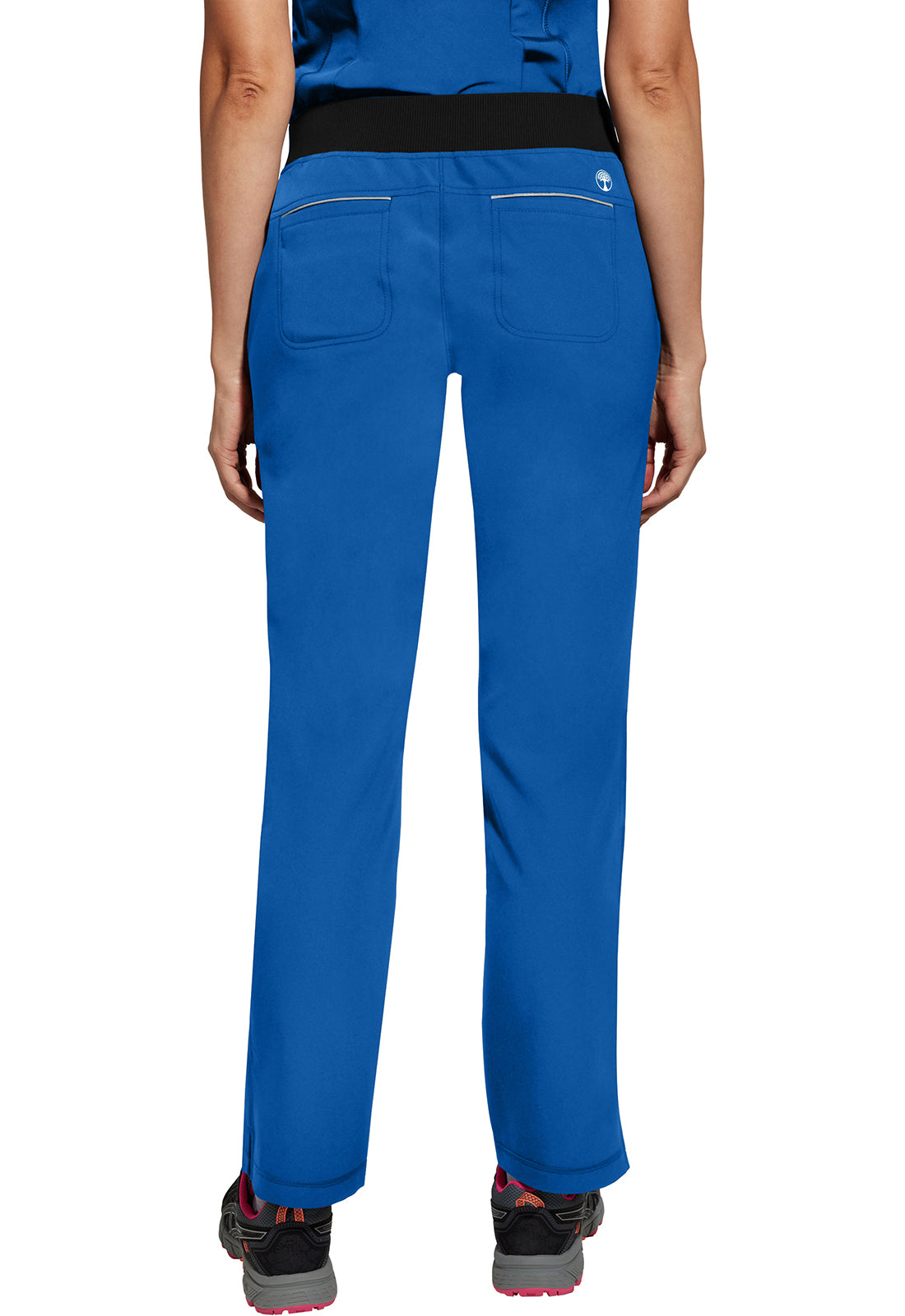 Nisha Pant met middelhoge taille en rechte pijpen met stretchmateriaal