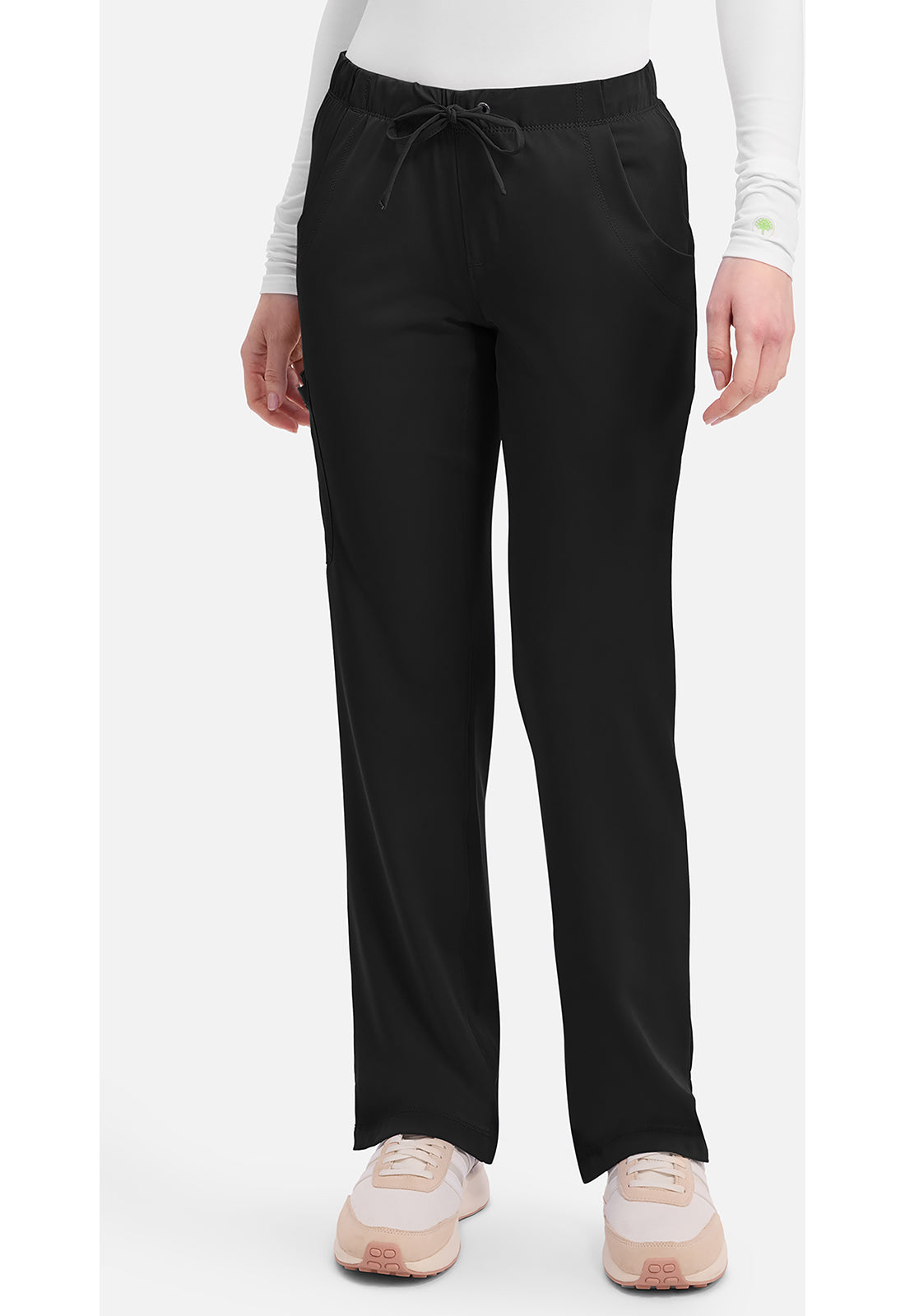 Rebecca Pant dames met middelhoge taille en rechte pijpen
