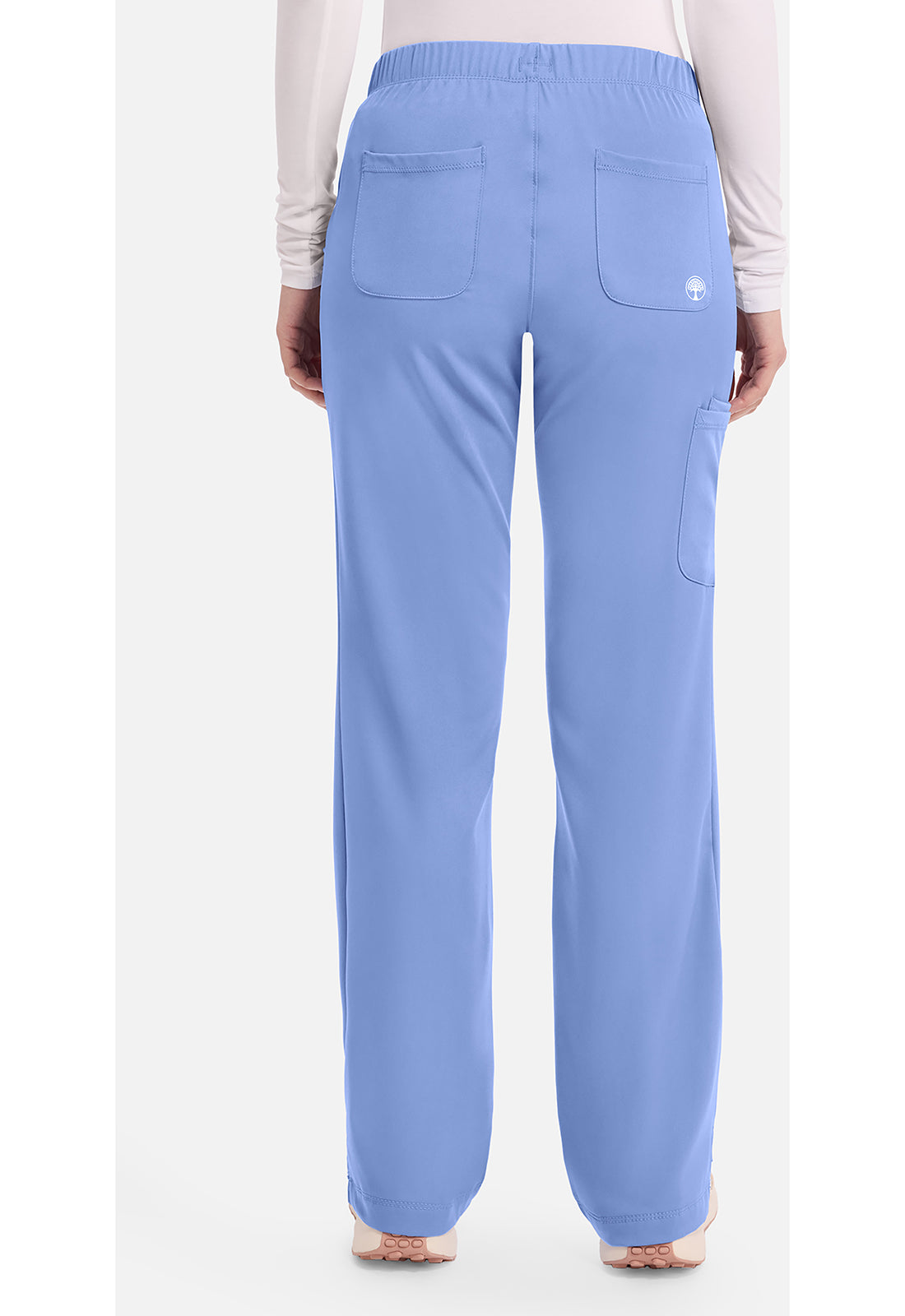 Rebecca Pant dames met middelhoge taille en rechte pijpen