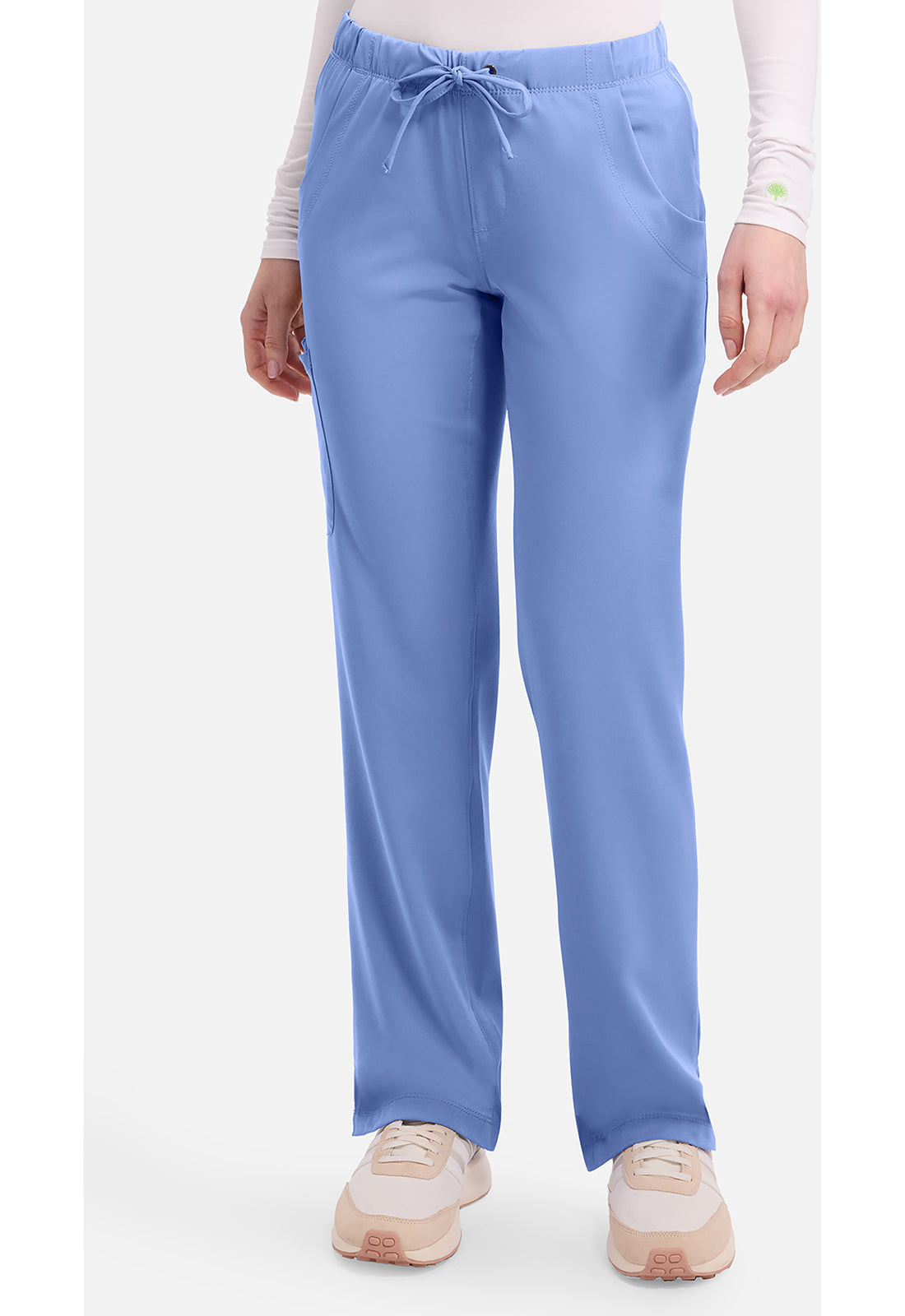 Rebecca Pant dames met middelhoge taille en rechte pijpen