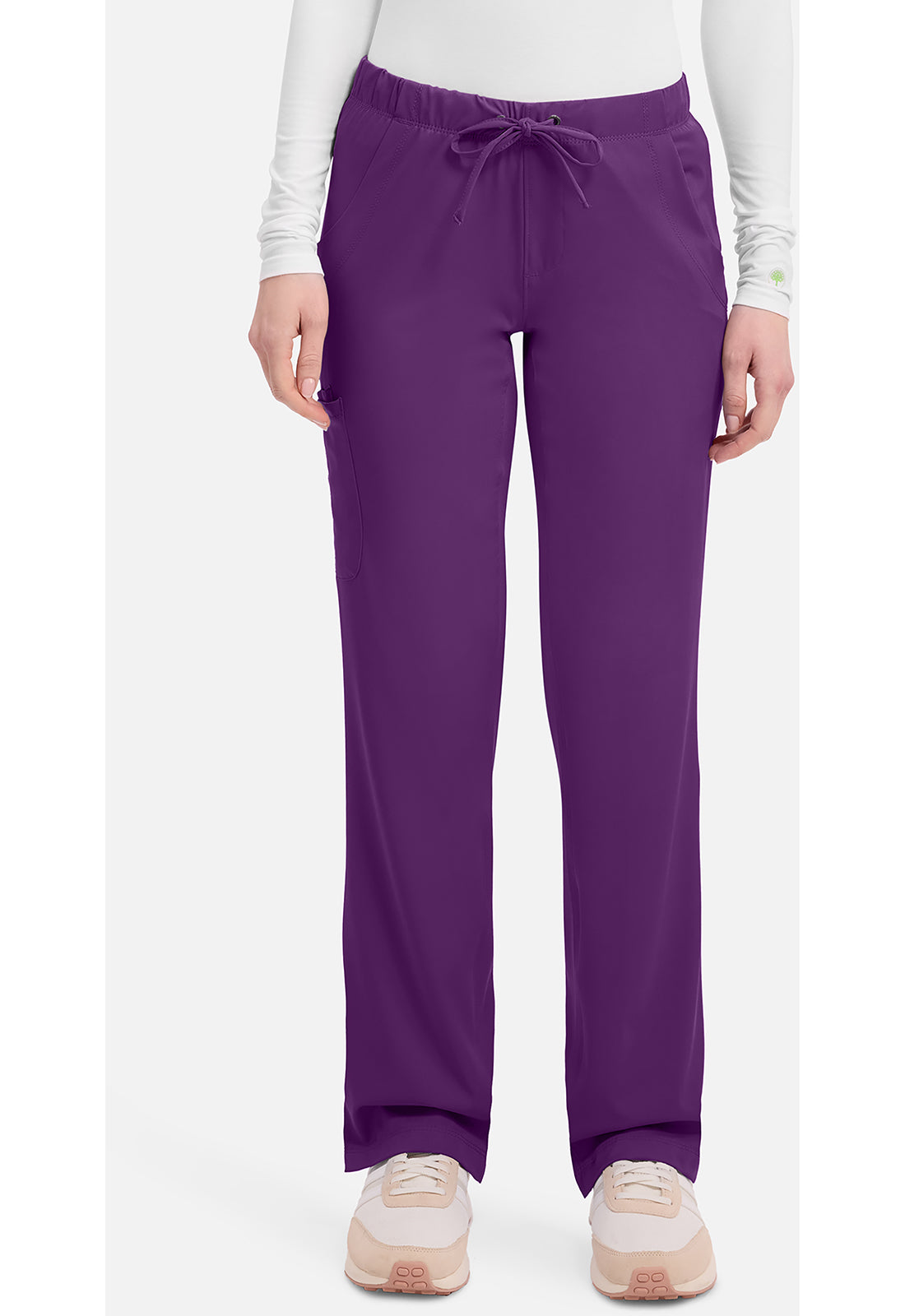 Rebecca Pant dames met middelhoge taille en rechte pijpen