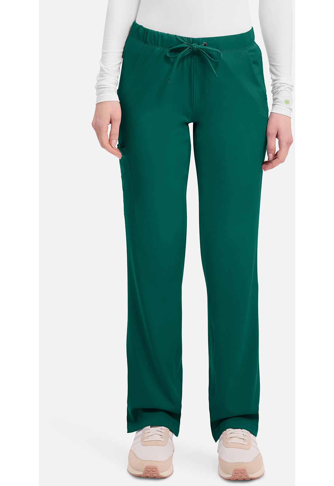 Rebecca Pant dames met middelhoge taille en rechte pijpen