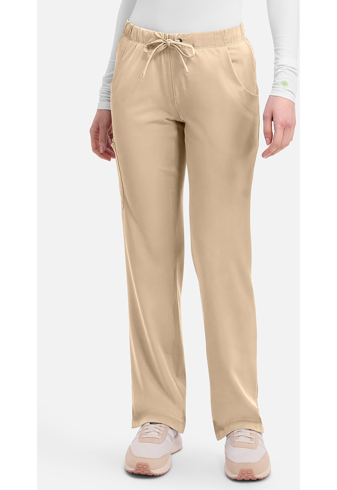 Rebecca Pant dames met middelhoge taille en rechte pijpen