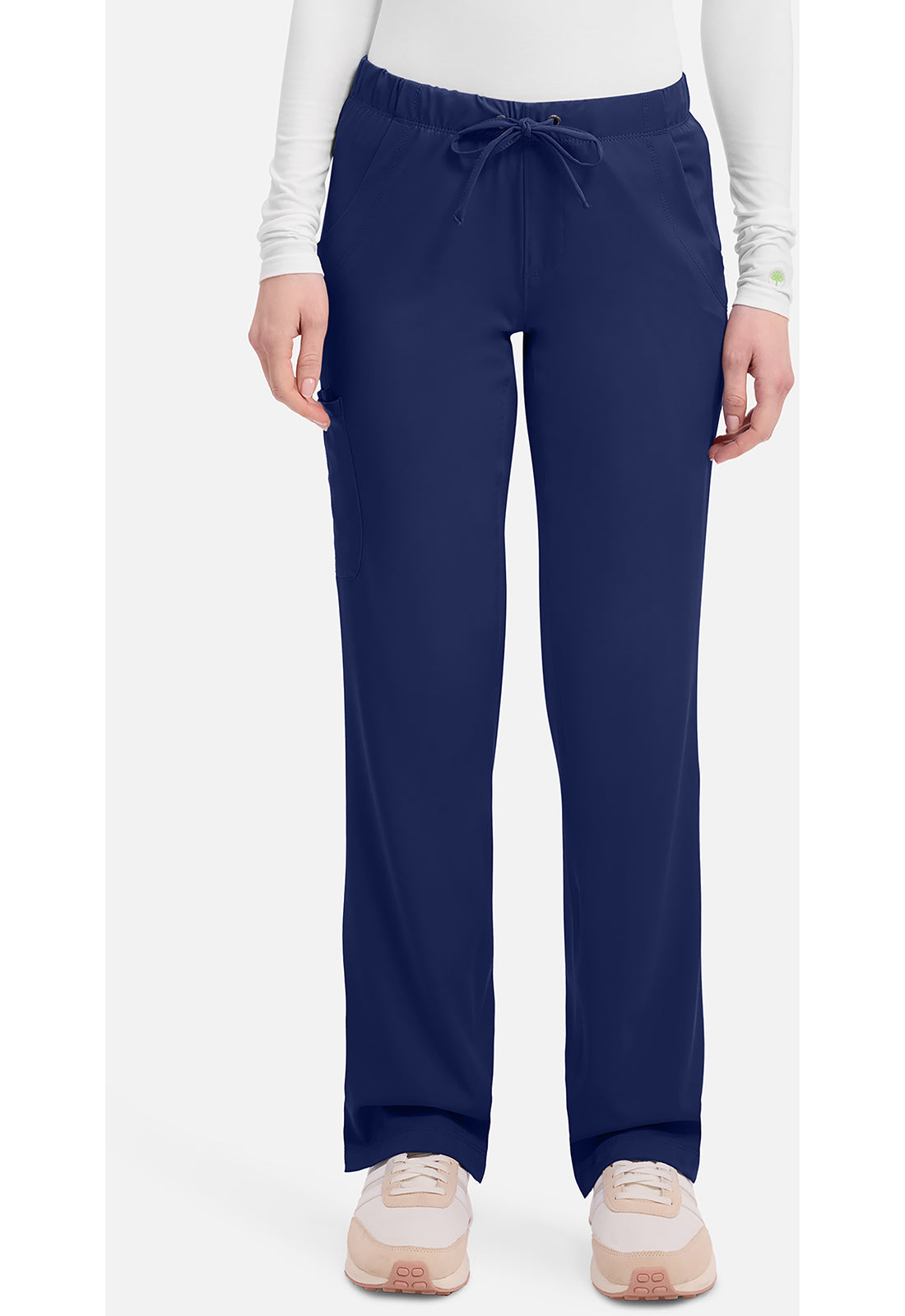 Rebecca Pant dames met middelhoge taille en rechte pijpen
