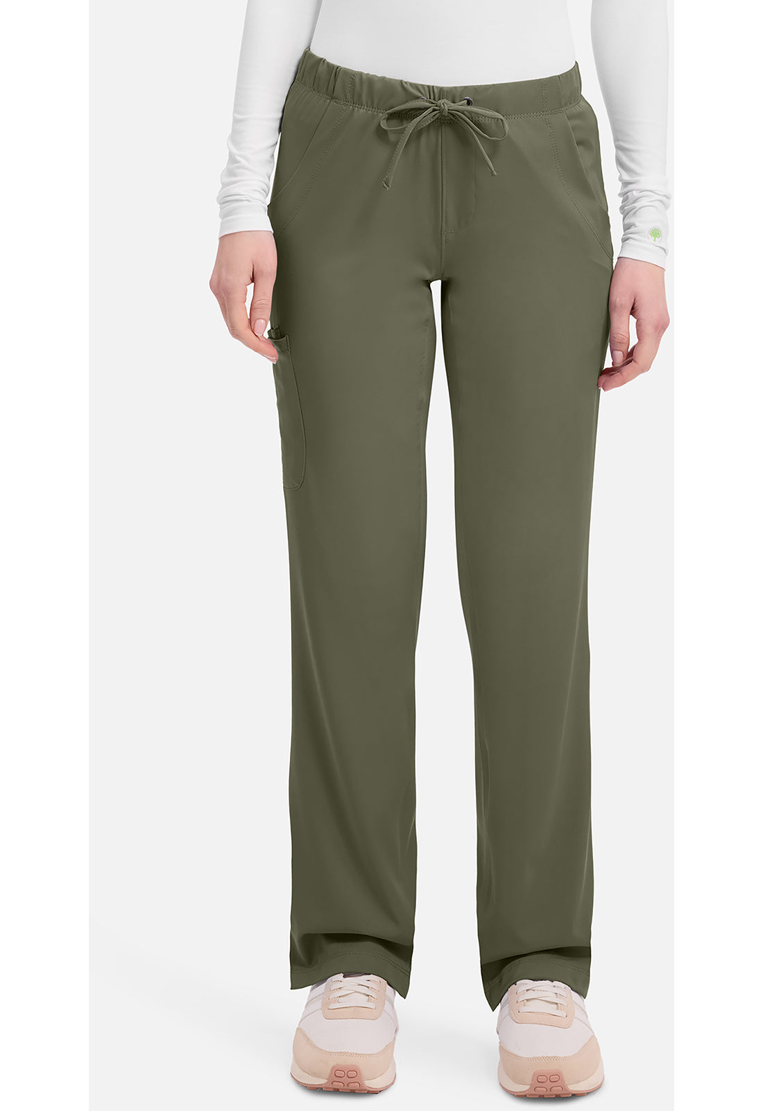 Rebecca Pant dames met middelhoge taille en rechte pijpen