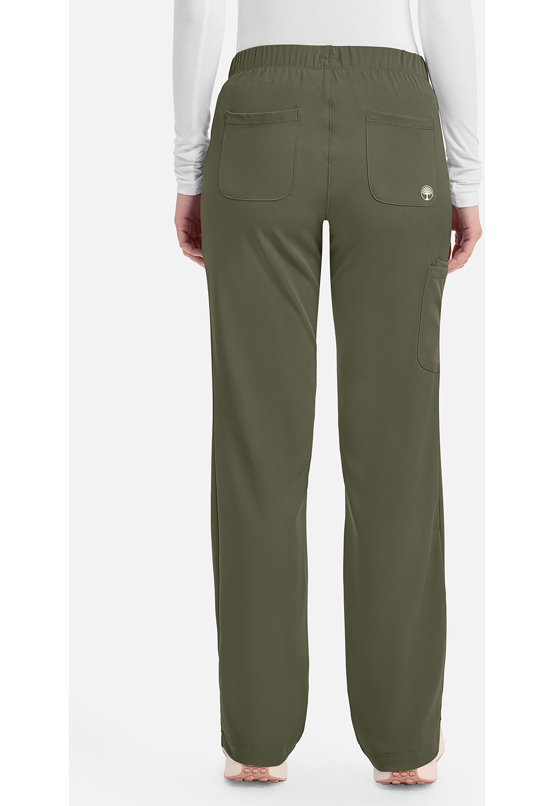 Rebecca Pant dames met middelhoge taille en rechte pijpen