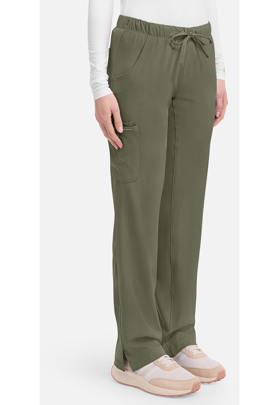 Rebecca Pant dames met middelhoge taille en rechte pijpen