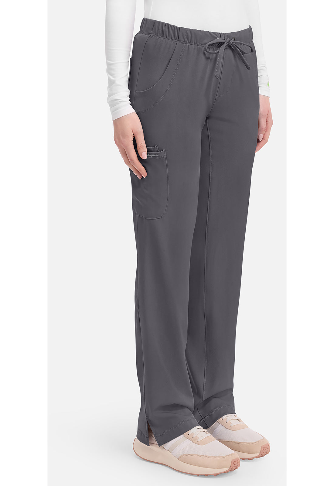 Rebecca Pant dames met middelhoge taille en rechte pijpen