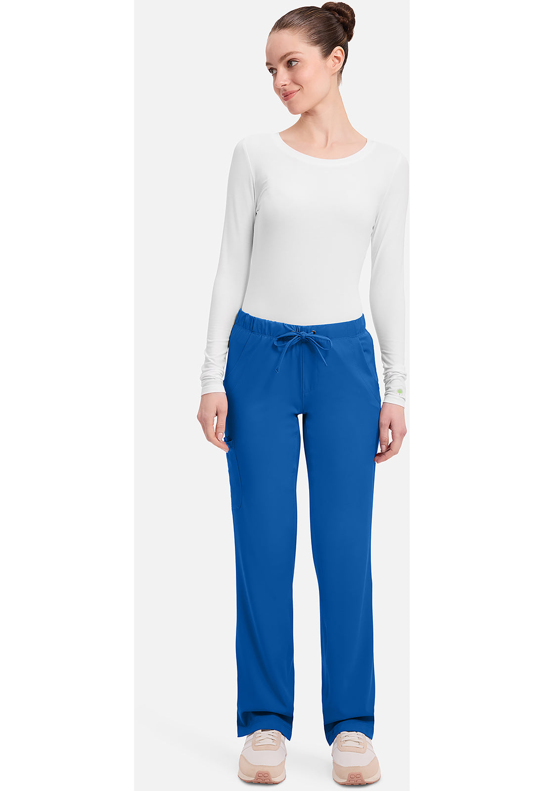 Rebecca Pant dames met middelhoge taille en rechte pijpen