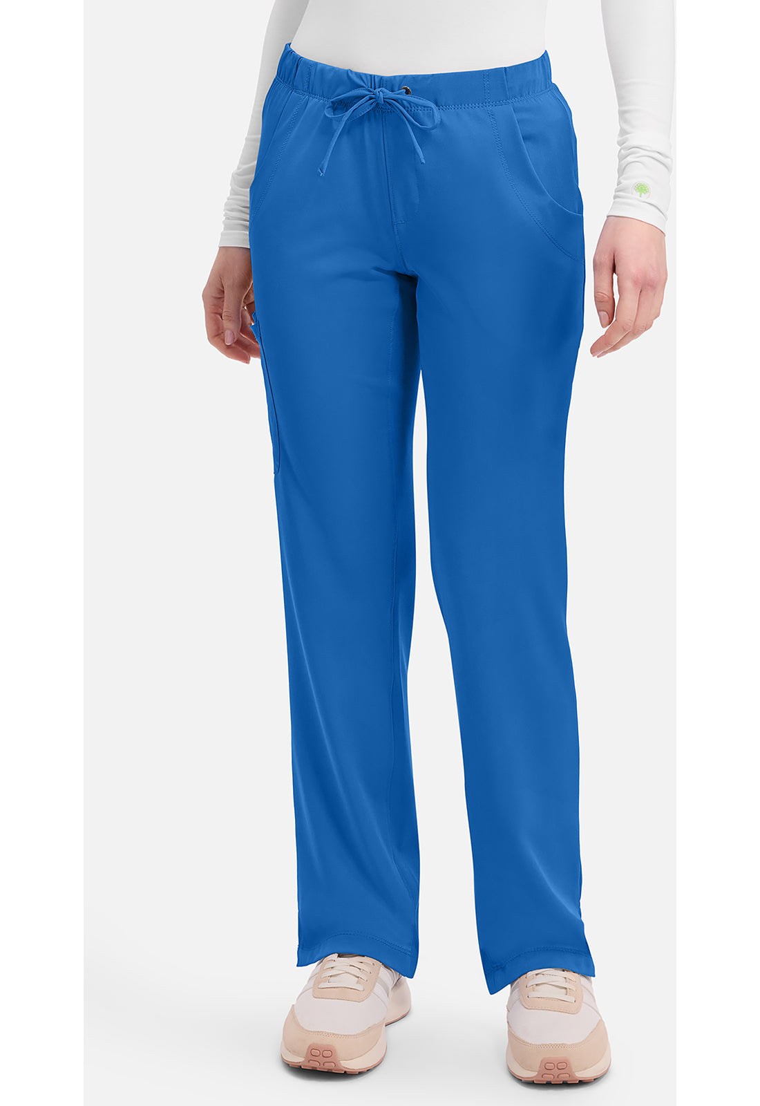 Rebecca Pant dames met middelhoge taille en rechte pijpen
