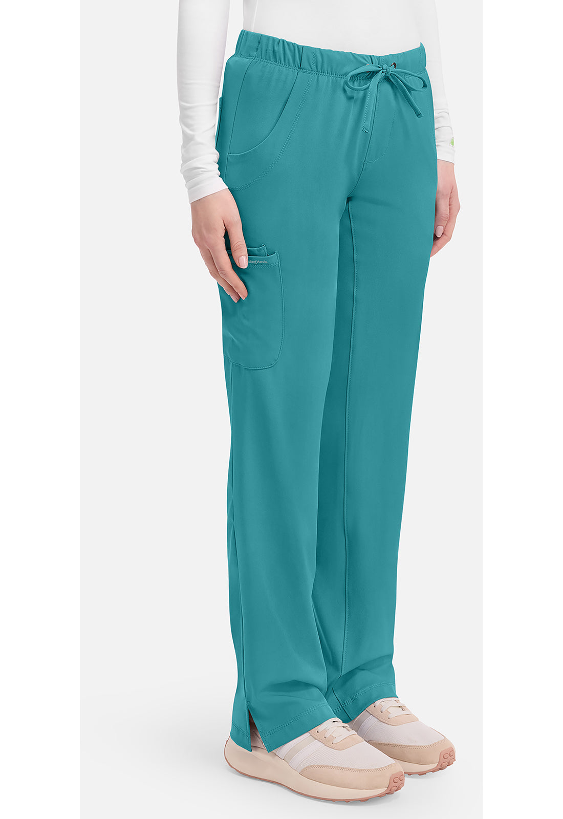 Rebecca Pant dames met middelhoge taille en rechte pijpen