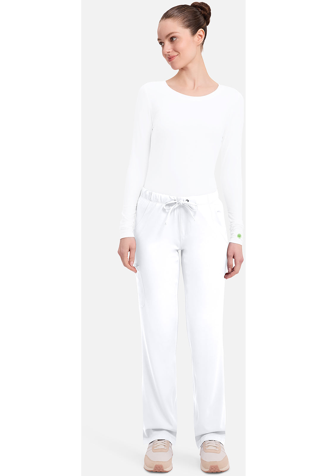 Rebecca Pant dames met middelhoge taille en rechte pijpen