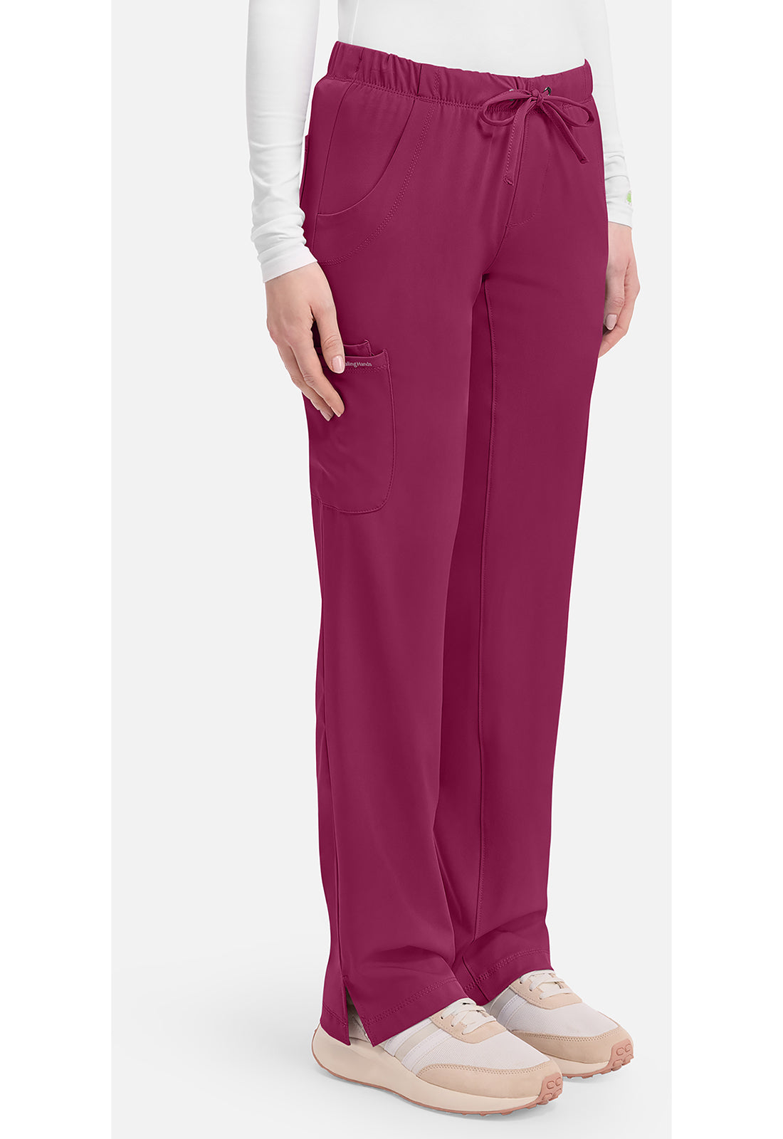 Rebecca Pant dames met middelhoge taille en rechte pijpen