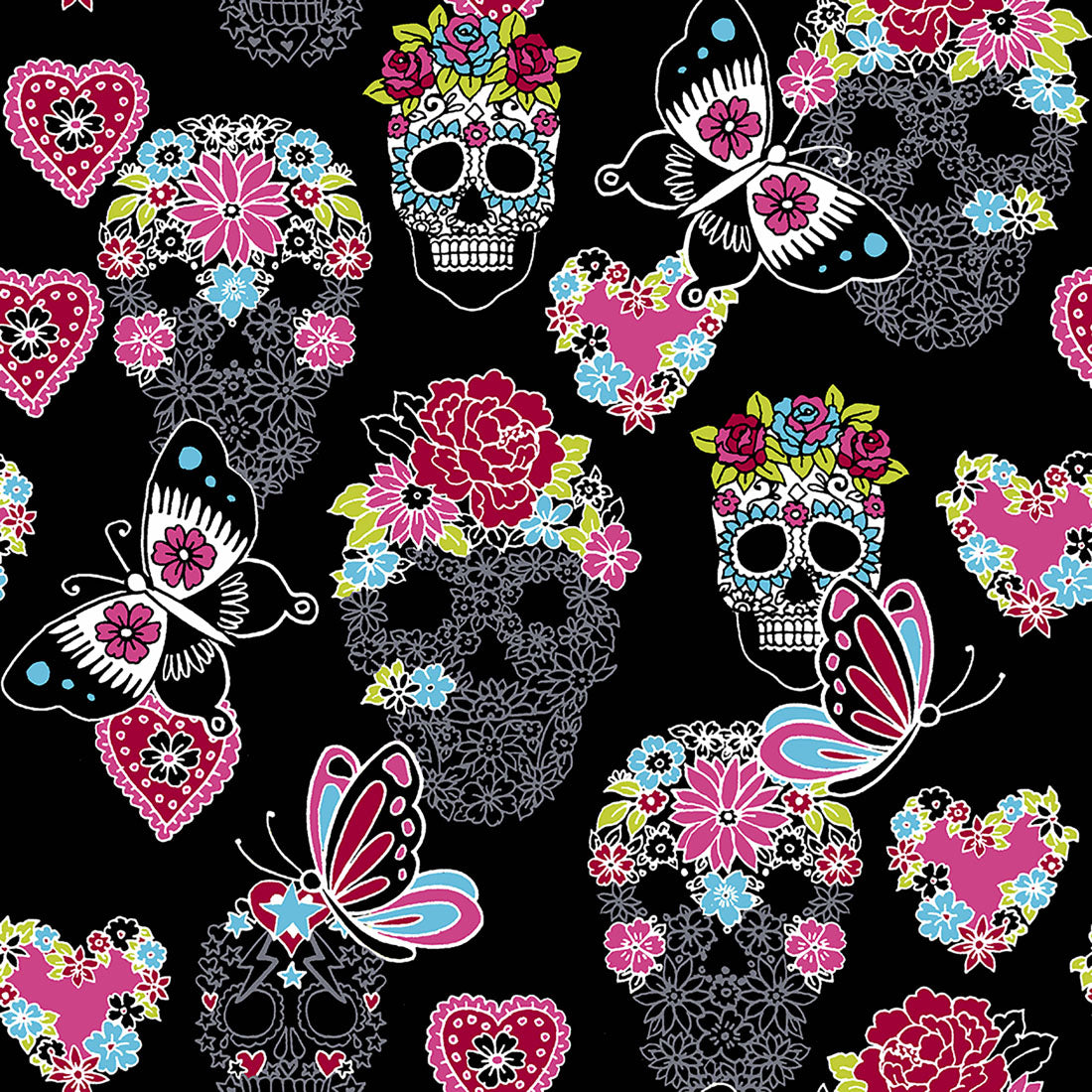Tuniek Infinity iFlex CK732 Sugar Skull Flutter - Zorgkleding.nl