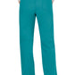 Pull-on broek met middelhoge taille en rechte pijpen met elastische tailleband en cargozak WWE110