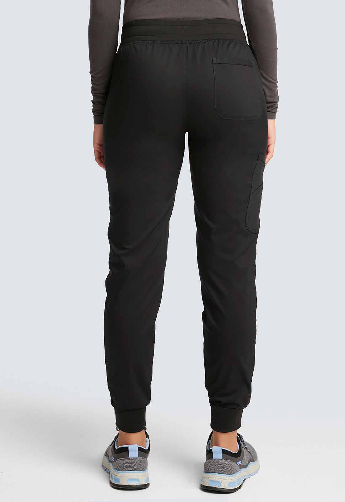 Cherokee Workwear Halfhoge joggingbroek met taps toelopende pijpen en gebreide tailleband WWE115