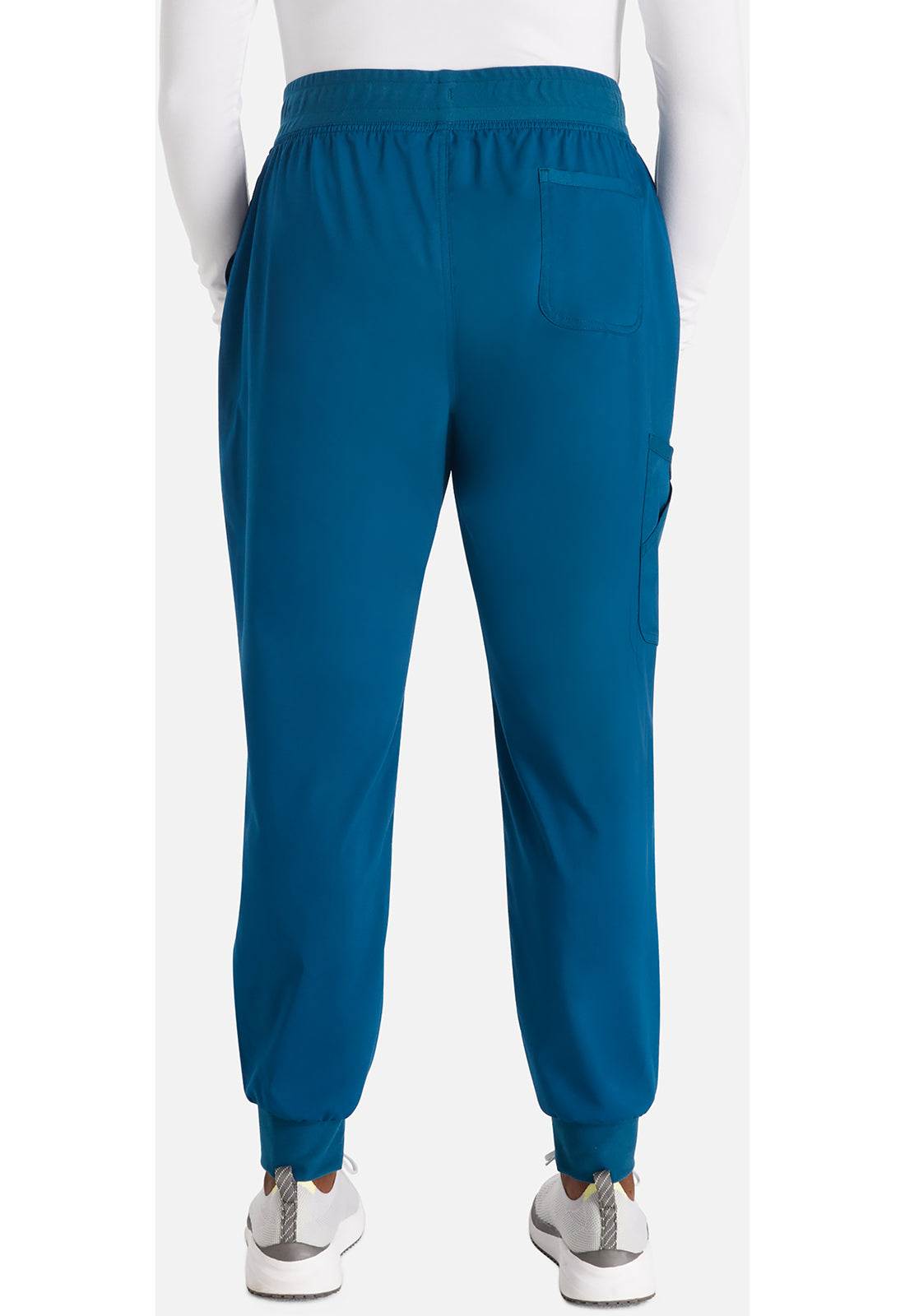 Cherokee Workwear Halfhoge joggingbroek met taps toelopende pijpen en gebreide tailleband WWE115
