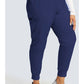 Cherokee Workwear Halfhoge joggingbroek met taps toelopende pijpen en gebreide tailleband WWE115