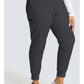 Cherokee Workwear Halfhoge joggingbroek met taps toelopende pijpen en gebreide tailleband WWE115