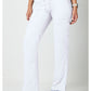 Mid-rise jeans met gematigde uitlopende pijpen en trekkoord met cargozakken en 2-way stretch WWE120