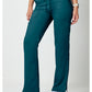 Mid-rise jeans met gematigde uitlopende pijpen en trekkoord met cargozakken en 2-way stretch WWE120