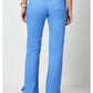 Mid-rise jeans met gematigde uitlopende pijpen en trekkoord met cargozakken en 2-way stretch WWE120