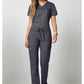 Mid-rise jeans met gematigde uitlopende pijpen en trekkoord met cargozakken en 2-way stretch WWE120