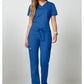 Mid-rise jeans met gematigde uitlopende pijpen en trekkoord met cargozakken en 2-way stretch WWE120