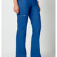 Mid-rise jeans met gematigde uitlopende pijpen en trekkoord met cargozakken en 2-way stretch WWE120