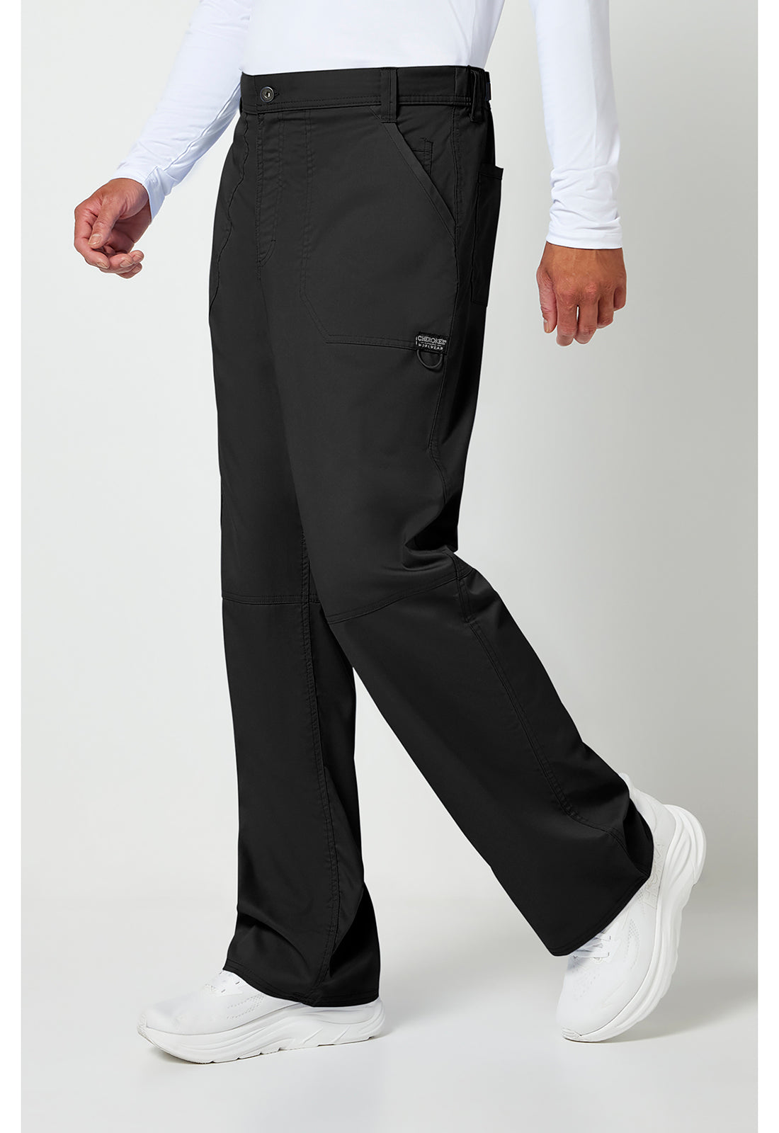 Cherokee Workwear Herenbroek met middelhoge taille en taps toelopende pijpen met 7 zakken en 2-way stretch WWE140