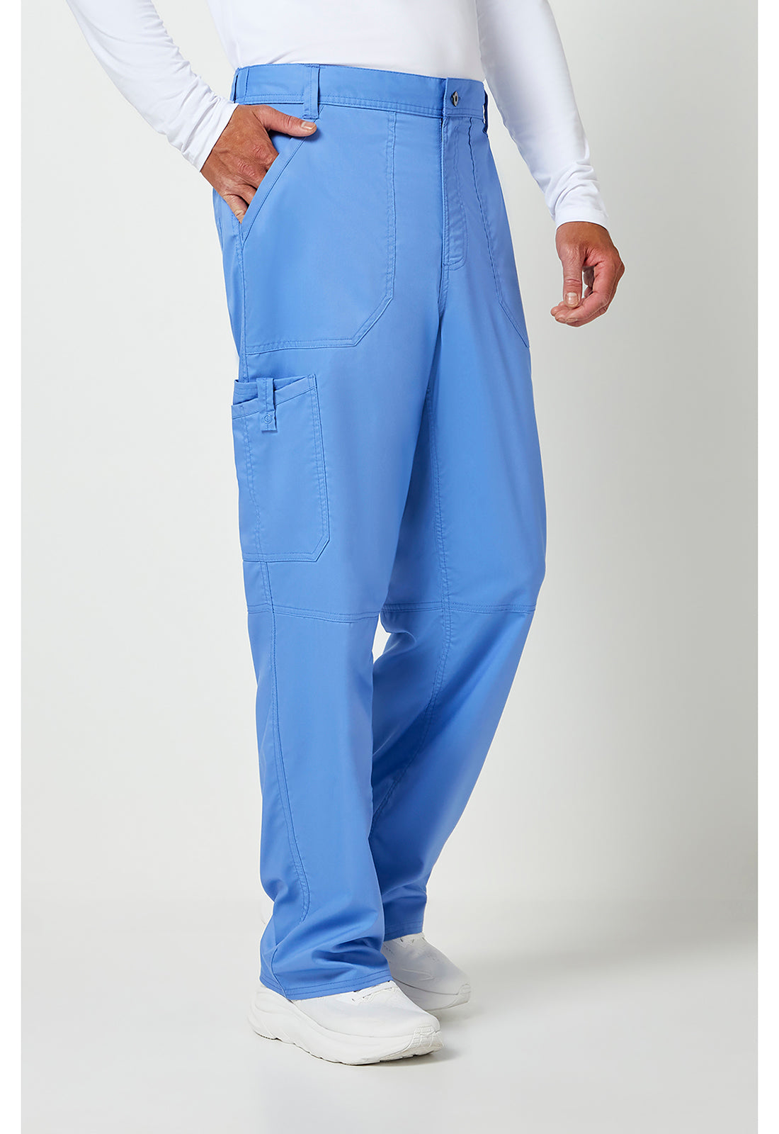 Cherokee Workwear Herenbroek met middelhoge taille en taps toelopende pijpen met 7 zakken en 2-way stretch WWE140