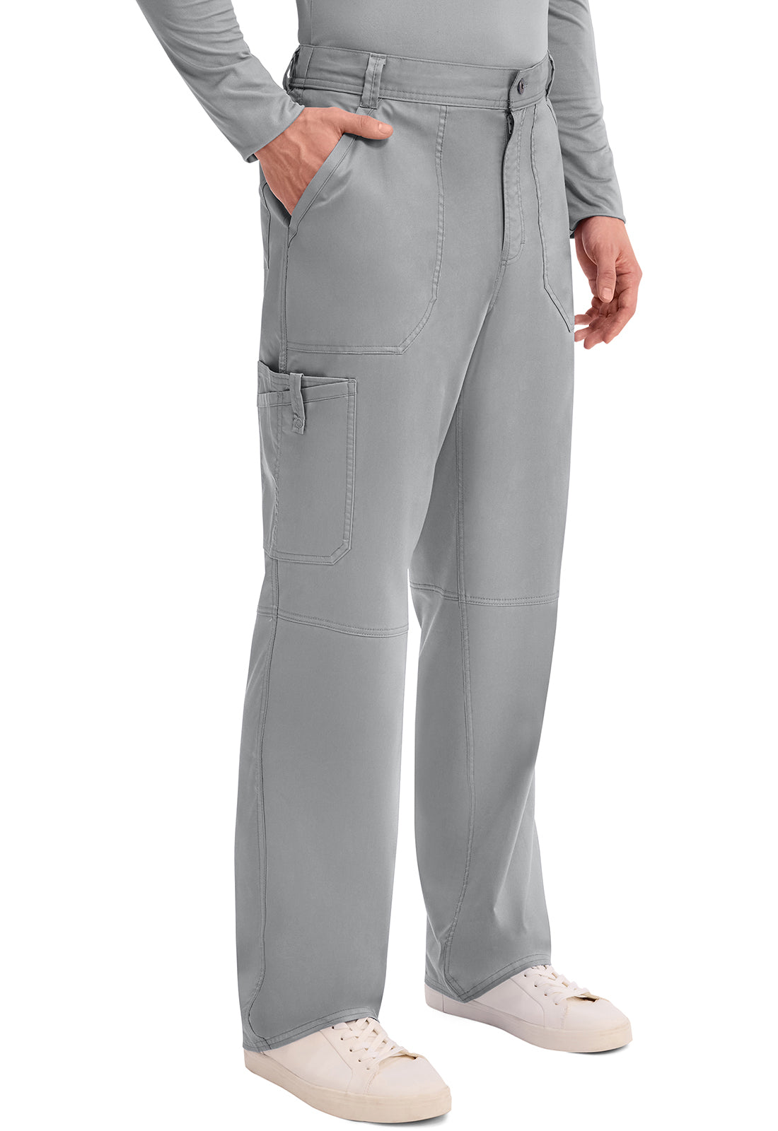 Cherokee Workwear Herenbroek met middelhoge taille en taps toelopende pijpen met 7 zakken en 2-way stretch WWE140