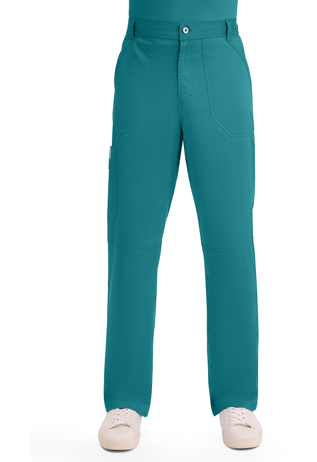 Cherokee Workwear Herenbroek met middelhoge taille en taps toelopende pijpen met 7 zakken en 2-way stretch WWE140