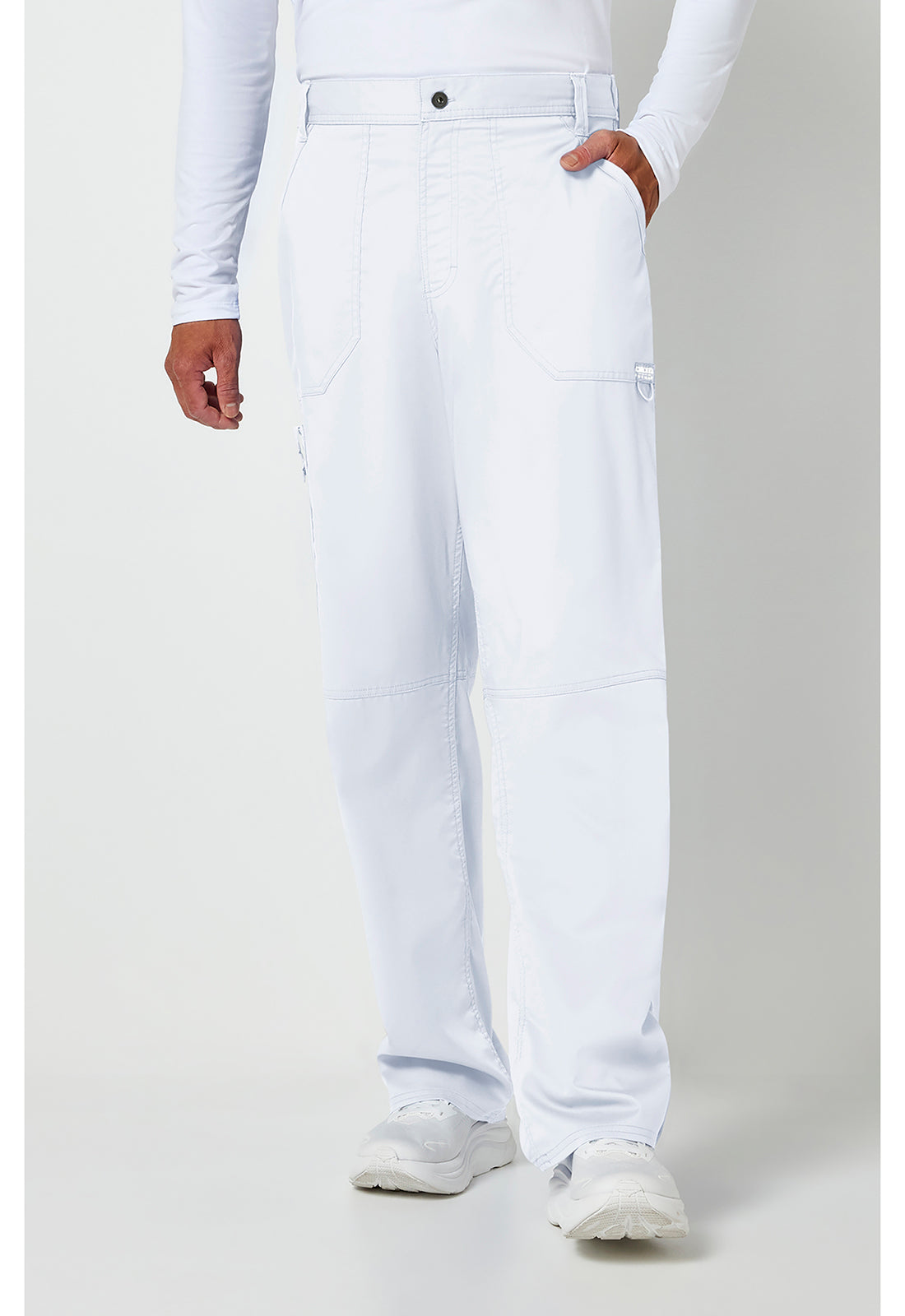 Cherokee Workwear Herenbroek met middelhoge taille en taps toelopende pijpen met 7 zakken en 2-way stretch WWE140