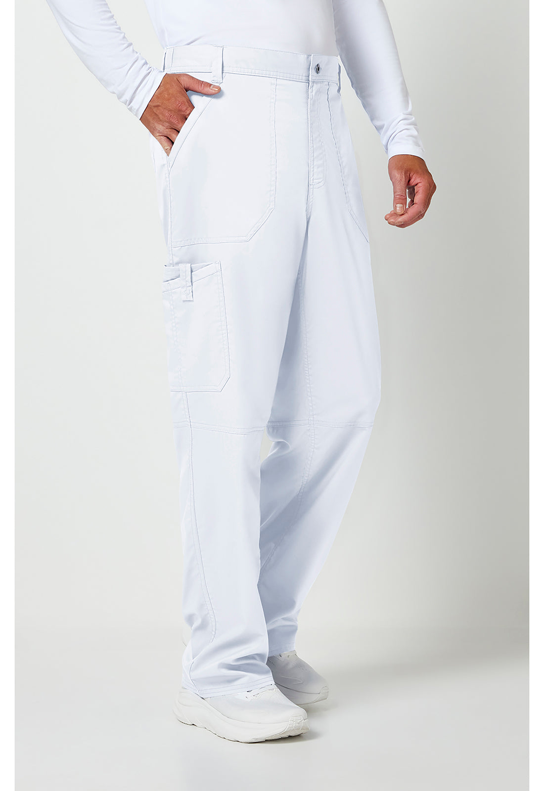 Cherokee Workwear Herenbroek met middelhoge taille en taps toelopende pijpen met 7 zakken en 2-way stretch WWE140