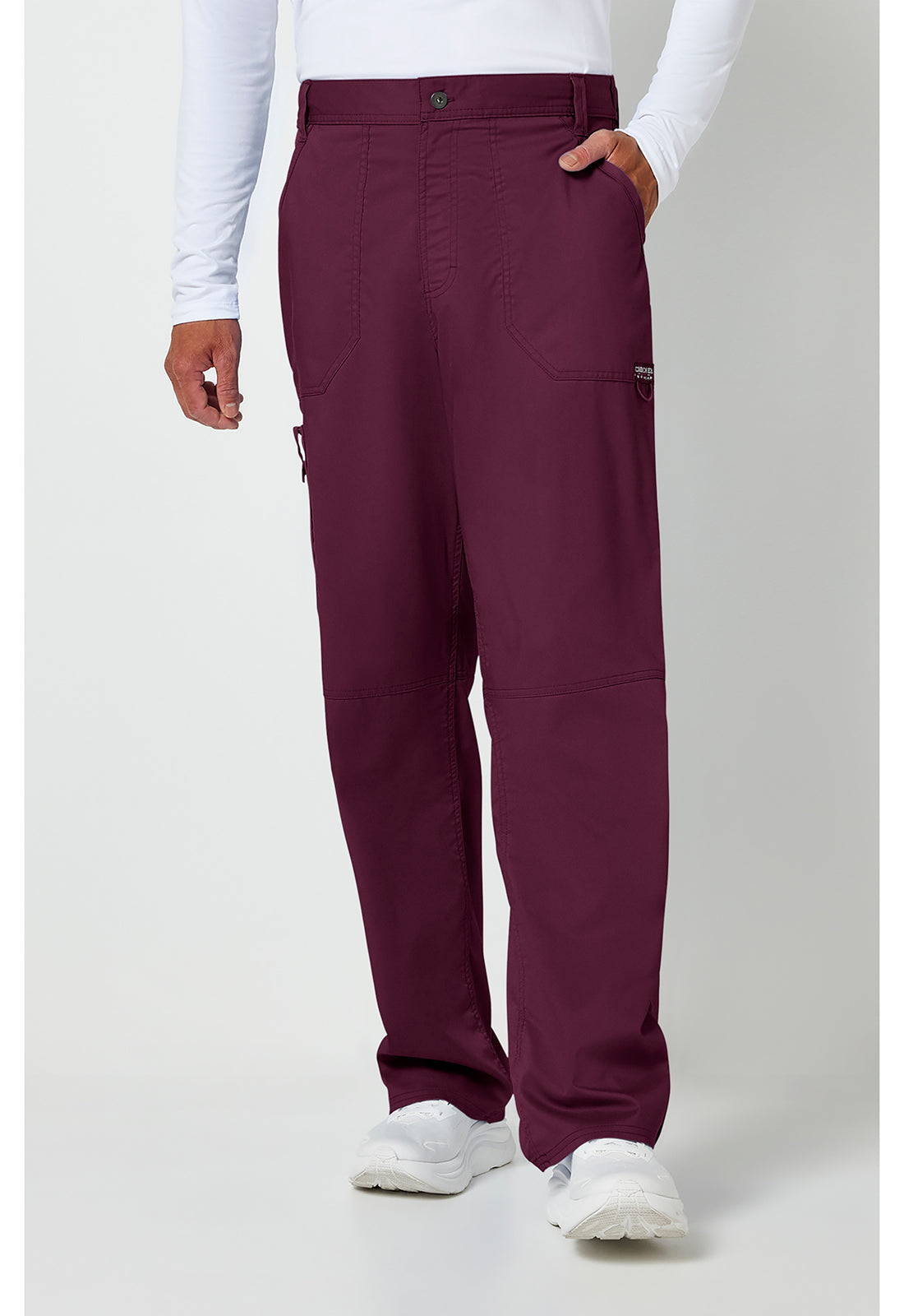 Cherokee Workwear Herenbroek met middelhoge taille en taps toelopende pijpen met 7 zakken en 2-way stretch WWE140