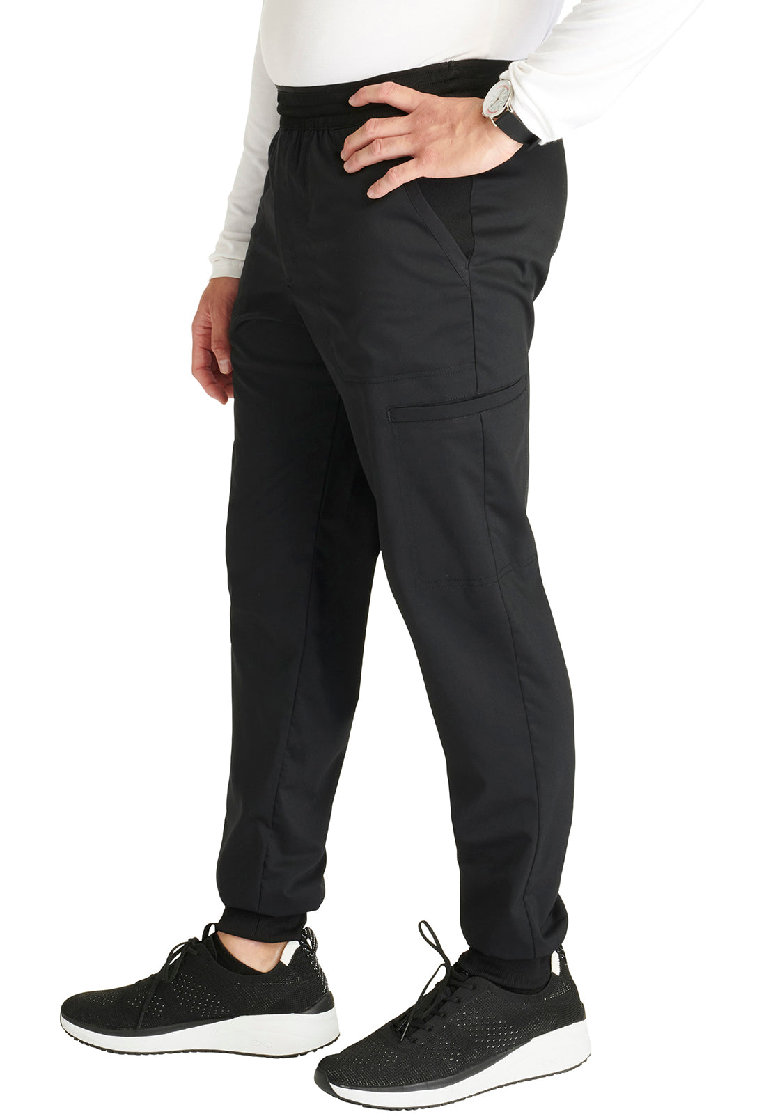 Cherokee Workwear Heren joggingbroek met meshdetails en taps toelopende pijpen WWE251