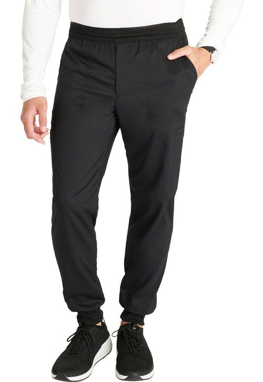 Heren joggingbroek met meshdetails en taps toelopende pijpen WWE251