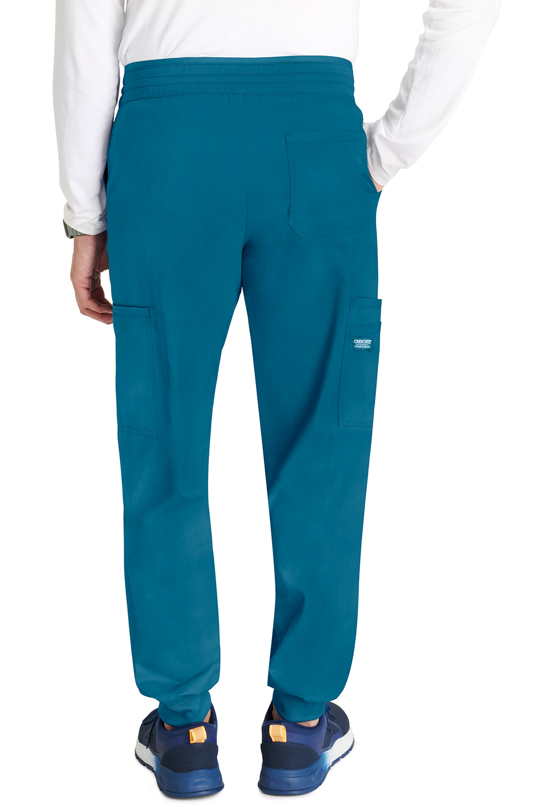 Cherokee Workwear Heren joggingbroek met meshdetails en taps toelopende pijpen WWE251