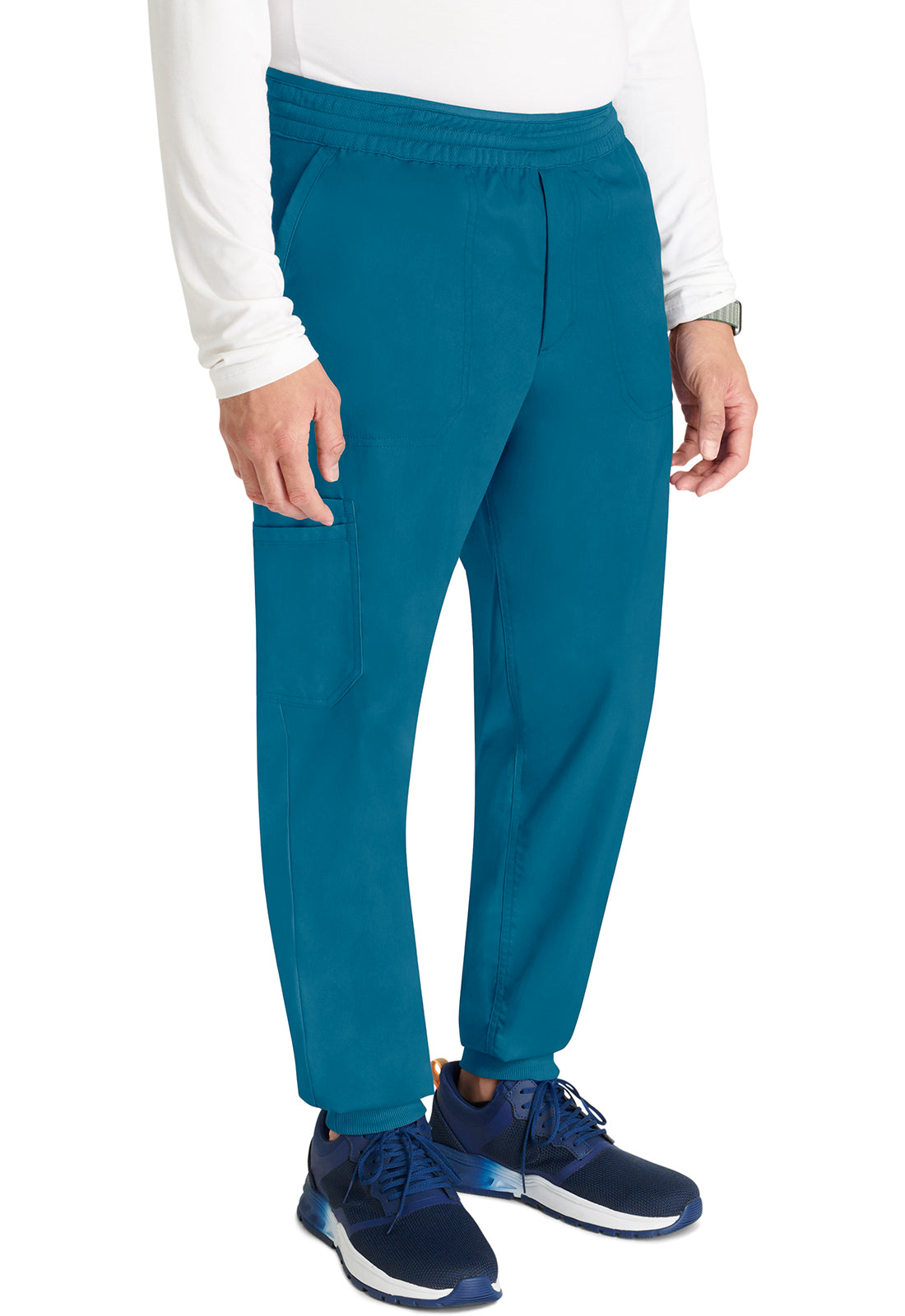 Cherokee Workwear Heren joggingbroek met meshdetails en taps toelopende pijpen WWE251