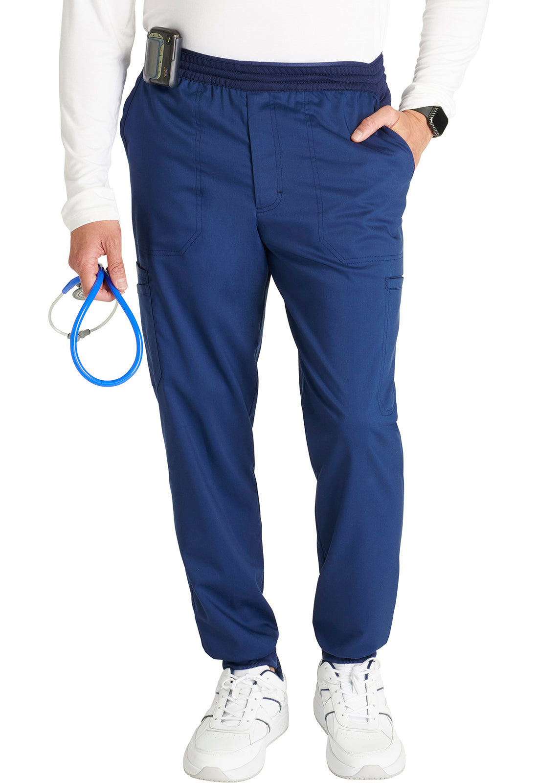 Cherokee Workwear Heren joggingbroek met meshdetails en taps toelopende pijpen WWE251
