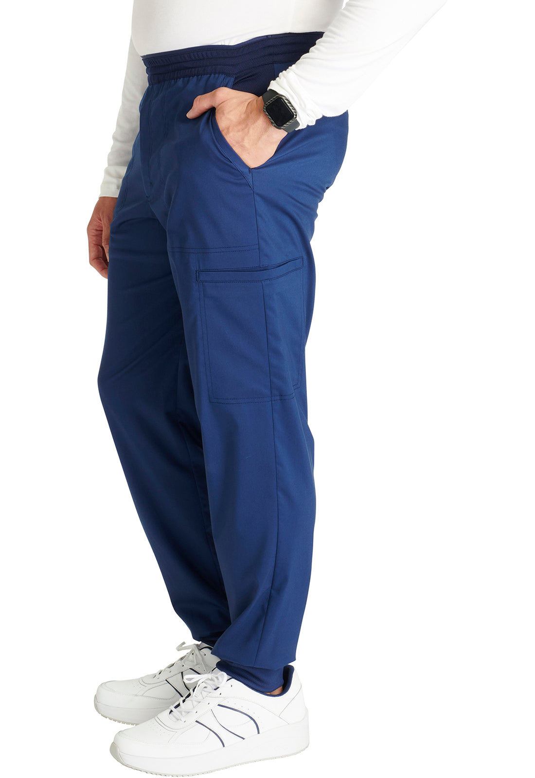 Cherokee Workwear Heren joggingbroek met meshdetails en taps toelopende pijpen WWE251