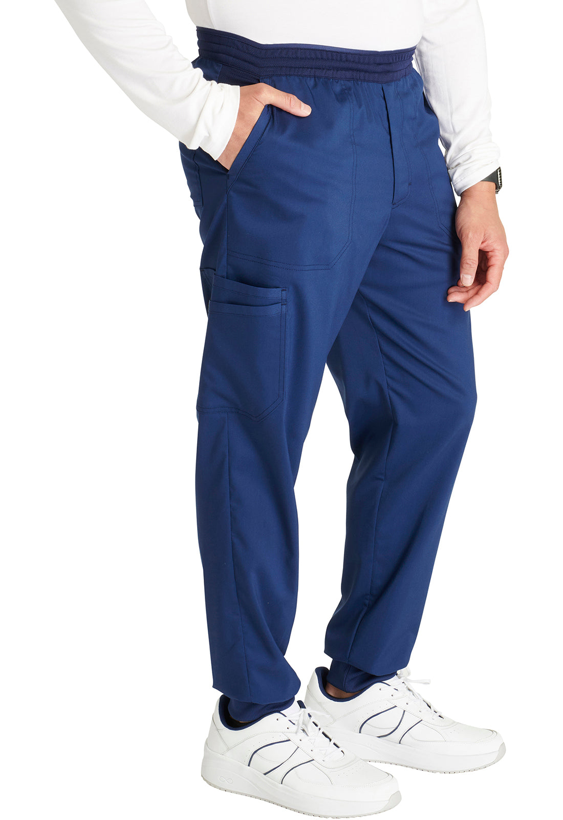 Cherokee Workwear Heren joggingbroek met meshdetails en taps toelopende pijpen WWE251