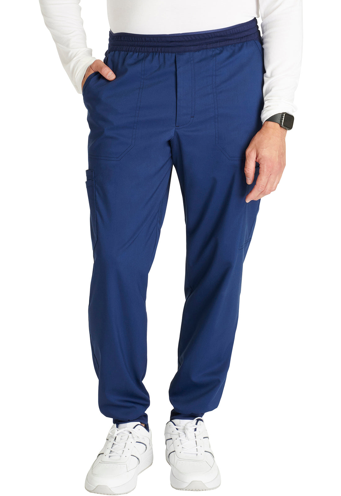 Cherokee Workwear Heren joggingbroek met meshdetails en taps toelopende pijpen WWE251