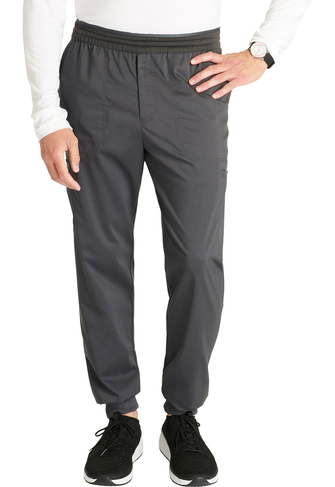 Cherokee Workwear Heren joggingbroek met meshdetails en taps toelopende pijpen WWE251